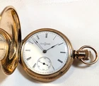 Antique Illinois Pocket Watch Hunting 1888 Fahys Conquero Gold Filled Case 6s 7j