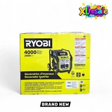 RYOBI 4000W Gas Inverter Generator Recoil Start CO Detect Sensor Portable Power