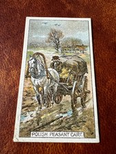B.A.T. Cigarette Card - Transport Of The World 1917 - Polish Peasant Cart