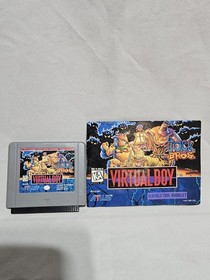 Jack Bros (Nintendo Virtual Boy, 1995) Authentic Cartridge & Manual Rare Atlus
