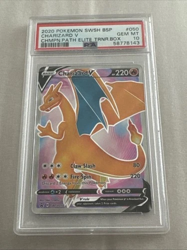 Charizard V SWSH050 SWSH: Sword & Shield Promo Cards Holo Gem Mint PSA 10