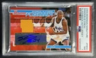 SHAQUILLE O'NEAL PSA 7 2004 BOWMAN SIGNATURE #FB-SO FLASHBACK JERSEY AUTO 04/60