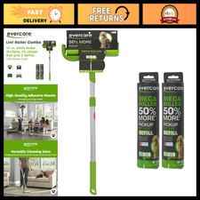 Mega Lint Roller Value Pack - 2 Refills, Refillable, Adhesive Sheets, Extendable