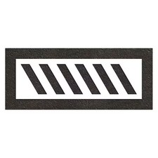 Rae Stl-116-52435 Pavement Stencil, Symbol, Slash, 24 In Character Height, Low