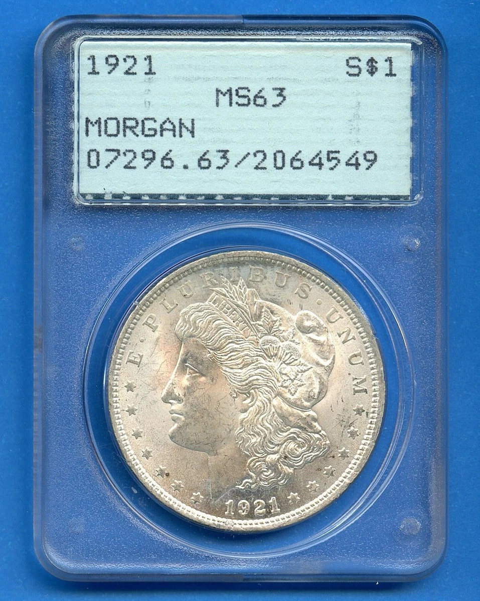 MS 63 Graded 1921 Year Morgan US Dollars (1878-1921) for sale | eBay