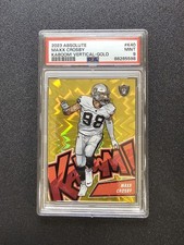 Maxx Crosby 2023 Panini Absolute Kaboom Vertical Gold /10 Raiders 