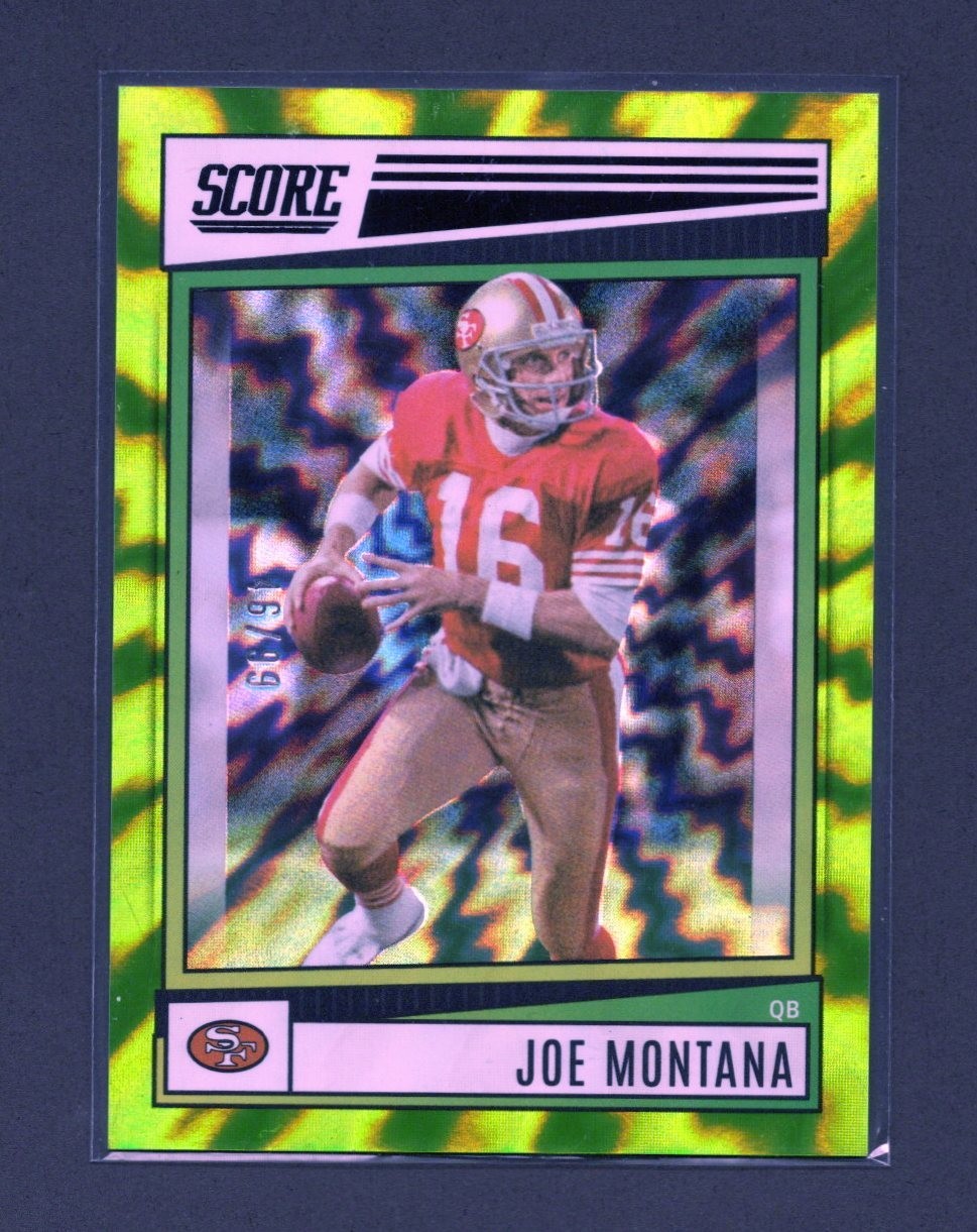 2022 Score - Joe Montana #171 Electric /99 HOF 49ers
