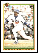 Eddie Murray 1990 Bowman #101 Dodgers MLB READ FREE SHIPPING AutographDen