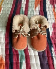 Suede, Lined Soft sole Shoes For Babies First Steps, UK Size 3-4