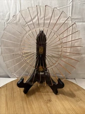 Jeanette Sierra Pinwheel Pink Depression Glass Salad Plate 8.75"