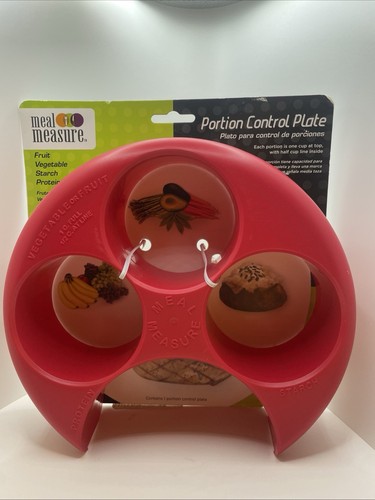 Meal Measure Portion Control Plate – Red – 1 Count – Diet & Weight Loss ...