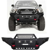 Vijay For 2005-2015 Toyota Tacoma New Frontrear Bumper Wwinch Plateled Lights