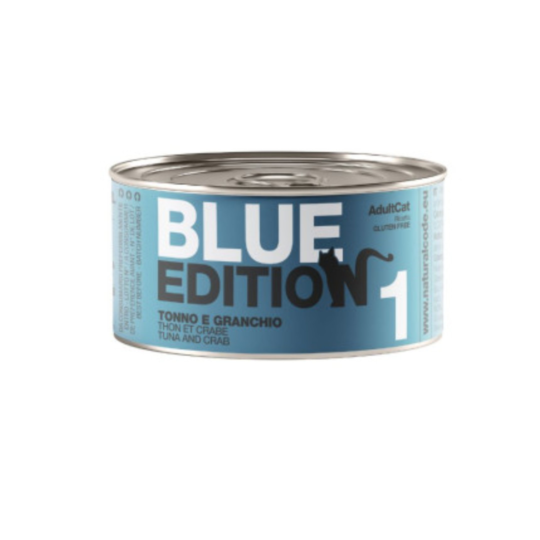 Natural Code Gatto Blue Edition Tonno e Granchio - 12 Lattine da 85g