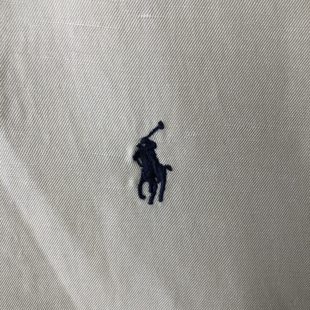 Used Ralph Lauren BLAKE long-sleeved linen button-down shirt men's size XXL thumbnail 4