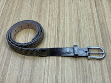 Ledergürtel NURAGE Handmade Genuine Leather 108 cm Flechtmuster Vintage
