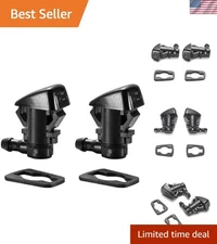 2pcs Windshield Washer Nozzles for Jeep Grand Cherokee & Chevy Malibu 2005-2016