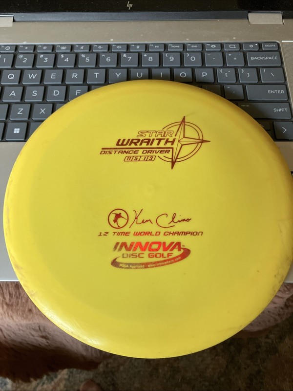 Innova Star Wraith Ken Climo Distance Driver Disc Golf Disc Yellow 11/5/-1/3