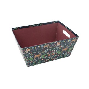 Coffret Cadeau De Noël Petit 27Cm X 20Cm Rennes Des Bois