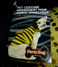 Party Dog Bee Costume Size L/XL NEW
