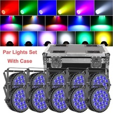 270W 18LED Stage Lights RGBWA UV DMX Par Light for Party DJ Disco Show with case