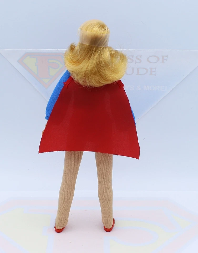 Figura de acción Mego Supergirl Vintage 1974 WGSH DC Comics 8" 100 % original ~COMO NUEVA Foto 3 de 4