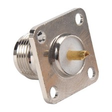 N type female jack coax connector 4-hole panel mount with solder cup3699
