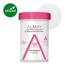 Almay Biodegradable Oil Free Micellar Eye Makeup Remover Pads 120 count