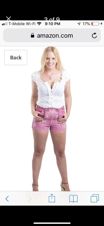 Schoneberger Lederhosen Trachten Couture German Bavarian Oktober Fest Feminino XSm - Imagem 4 de 4