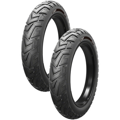 Pack of 2 CST Tourance Tire - 20 x 4, Clincher, Wire, Black, Ebike