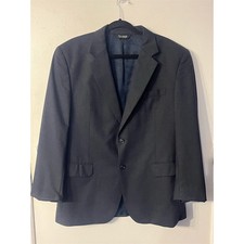Jos A Banks Men's Wool Blend Blazer Sports Coat Jacket Dark Gray 44R