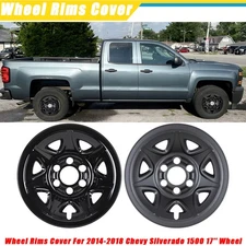 17'' Steel Wheel Wheel Skins Hubcaps For 2014-2018 Chevy Silverado 1500 NEW