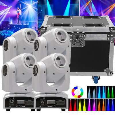 120W LED Moving Head mit case Bühnenlicht DMX Beam Effekt Hochzeit Show DJ Weiß