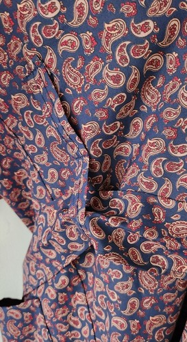 Vtg 90's Christian Dior Unisex Paisley Wrap Kimono Robe! One Size USA Excellent - Picture 7 of 9