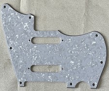 Custom For Jazzcaster Telemaster Hybrid 2 Pickup Guitar Pickguard White Pearl