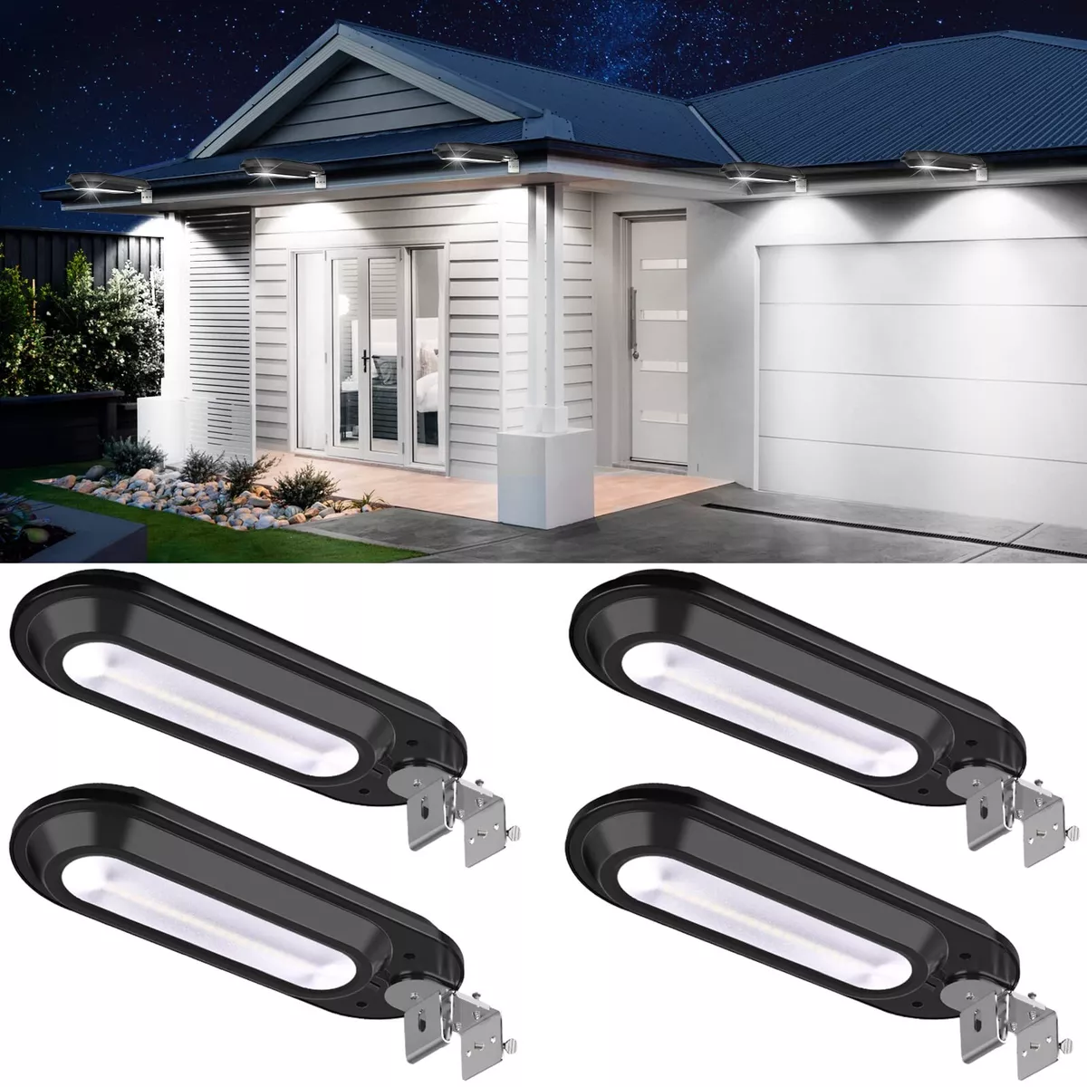 Roshwey solar deck on sale lights