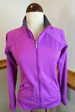 UNDER ARMOUR Full Zip Mock Neck Purple Activewear Track Jacket Women's Size XS