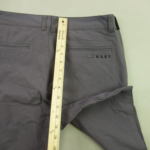 Oakley Shorts Mens 36 Pocket Lightweight Outdoors Chino Performance Fit Gray - Picture 8 of 9