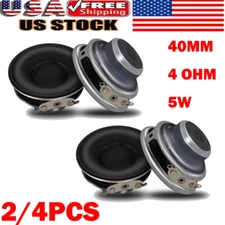 2/4pcs 40mm Mini Audio Portable Speakers 16 Core 4 Ohm 5w Full Range Speaker US