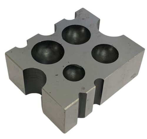 DAPPING DIE BLOCK FORMING TOOL multi dome sizes shapes 2-1/2" x 2" x 1" rdgtools - Picture 2 of 2