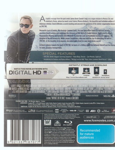 007 - Spectre - Blu-ray - Imagen 2 de 2