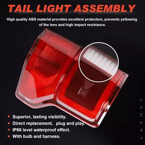 LED Tail Light Ford F150 F-150 2018 2019 2020 W/Blind Spot Right Passenger Side - Picture 4 of 6