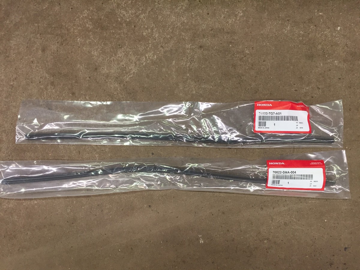 Genuine OEM Honda Ridgeline Wiper Rubber Insert Pair 2017