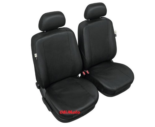 Set completo coprisedili su misura in ecopelle nero per Renault Clio Mk3 2005 - 2012 - Foto 2 di 9