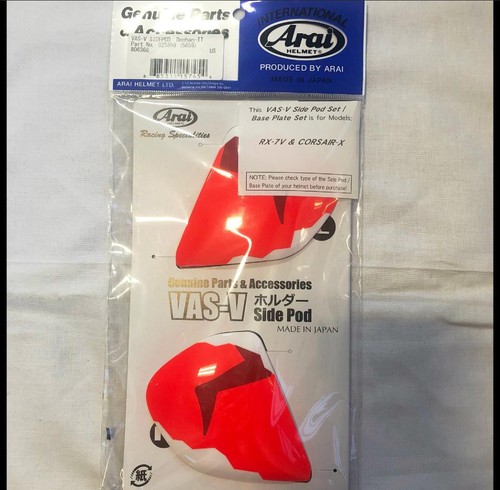 Arai VAS-V Side Pod Cover Holder Set Corsair-X, RX7-V, RX7-X, X-Type Helmets - Picture 10 of 38