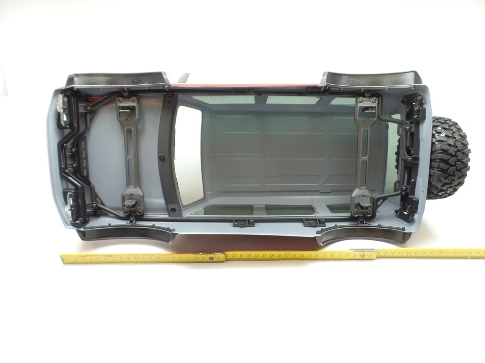 TRAXXAS TRX4 9211R Komplette Karosserie mit Halterung Ford Bronco Lackiert Rot T - Bild 2 von 2