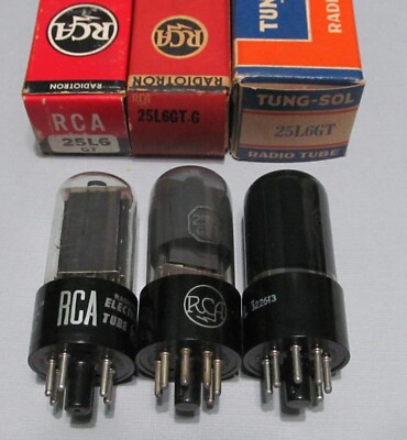 TYPE 25L6GT POWER TUBE NOS TESTED - SYLVANIA - PRICE EACH TUBE