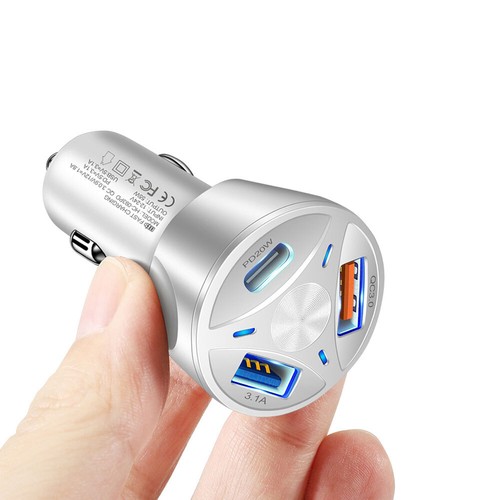 2USB+ PD 20W Type-C Car Charger Fast Adapter For Samsung iPhone 12 13 Pro Max - Picture 8 of 12