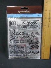 Christmas Theme Clear Rubber Stamp Sets - Multi Brands - You Pick - Read Listing