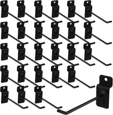 100 PCS 4-Inch Slatwall Hooks for Garage and Shop Organization Wall Hooks Black