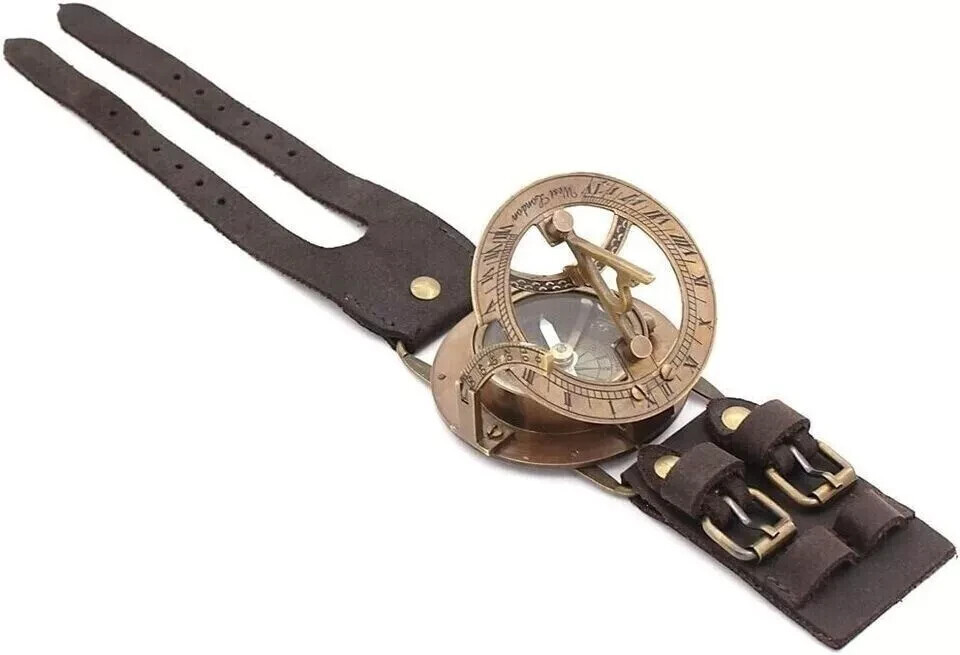 Компас Antique Steampunk Wrist Brass Compass